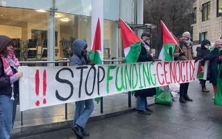 Pro-Palestine activists have previously accused Baillie Gifford of funding genocide