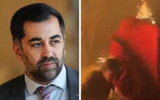 Former first minister Humza Yousaf issued a statement after shocking images of people burning in an Israeli air strike were released