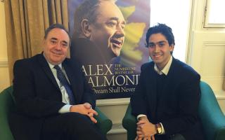 Amirreza Tayebi with Alex Salmond