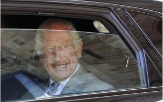 The royals attended a service at arrived at St Thomas’ Anglican Church in North Sydney as their first engagement of the six-day trip, where they were met by placard-holding protestors and royalists.