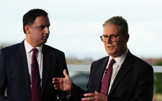 Scottish Labour's Anas Sarwar (left) and Prime Minister Keir Starmer