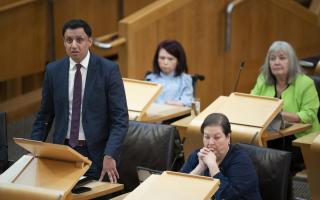 Scottish Labour leader Anas Sarwar pictured in the Scottish Parliament