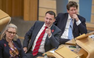 Scottish Conservative leader Russell Findlay during First Minister's Questions