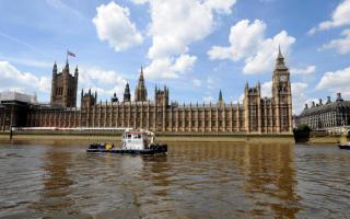 A man was arrested outside the UK Parliament