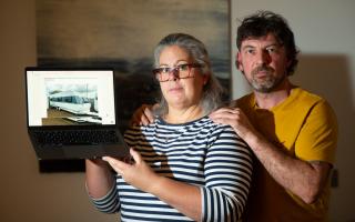 Couple Sophie Davidson and Michael Law, from Alford, Aberdeenshire, say they were misled when they attempted to buy a caravan