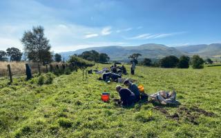 Volunteer archaeologists in Stirling