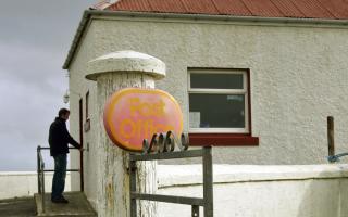 The post office on the isle of Tiree, off the west coast of Scotland