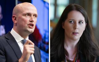 SNP MP Stephen Flynn and MSP Emma Roddick