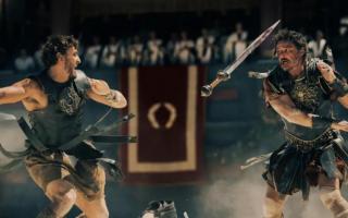 Paul Mescal and Pedro Pascal in Gladiator 2