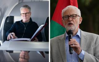 Keir Starmer has been accused of 'egregiously downplaying' the sufferng of Palestinians by a group of MPs including Jeremy Corbyn