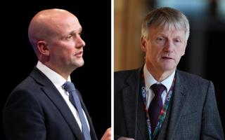 SNP Westminster leader Stephen Flynn (left) and Public Finance Minister Ivan McKee