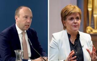 Former Tory health secretary Matt Hancock (left) and former Scottish first minister Nicola Sturgeon