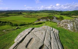 Dunadd Hill Fort, the original crowning place of the Kings of Scotland, Lochgilphead