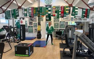 Sir Rod Stewart showed fans inside his Celtic-themed room