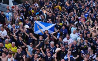 The Tartan Army photographed at Euro 2024 in Germany