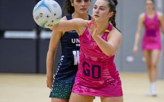 Emily Nicholl in action for Scotland at the Celtic Cup