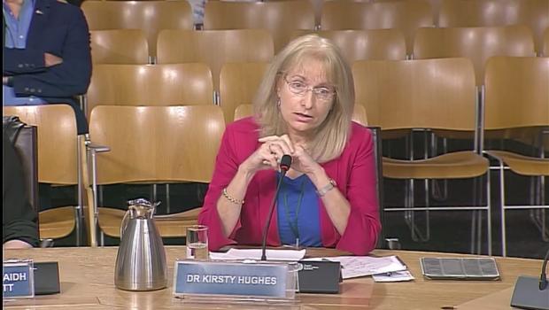 The National: Dr Kirsty Hughes dropped the bombshell when appearing before MSPs
