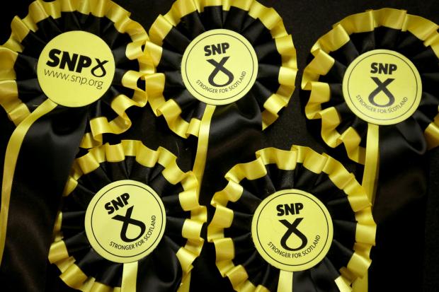 The National: SNP rosettes