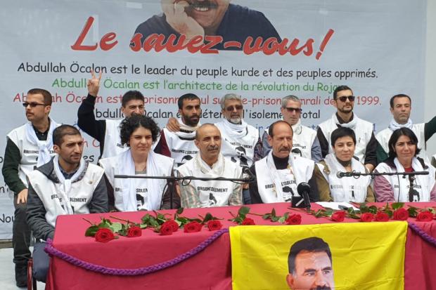 The 14 hunger strikers in Strasbourg marked the successful end of their protest in support of Abdullah Ocalan, founder of the PKK, which Turkey has branded a ‘terrorist’ group